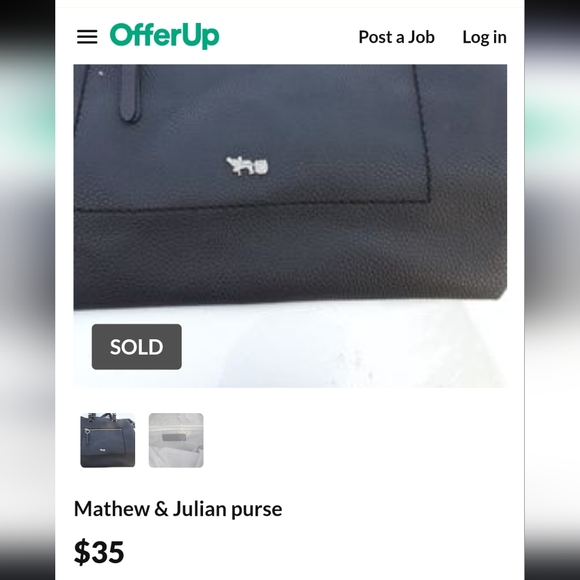 Mathew & Julian Black Leather Purse - Picture 4 of 4